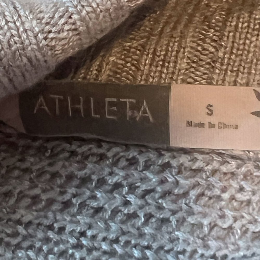 Athleta Knit Tunic Sweater Gray Small - Picture 5 of 10